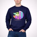 Mandalorian The Child Baby Yoda Pastel Zigzag Easter Egg 3 Sweatshirt.jpg