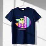 Mandalorian The Child Baby Yoda Pastel Zigzag Easter Egg 6 T Shirt.jpg
