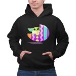 Mandalorian The Child Baby Yoda Pastel Zigzag Easter Egg 7 Hoodie.jpg