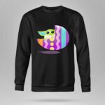 Mandalorian The Child Baby Yoda Pastel Zigzag Easter Egg 8 Sweatshirt.jpg