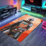 Mandalorian Themed Sci Fi Bounty Hunter Rectangle Rug 2.jpg