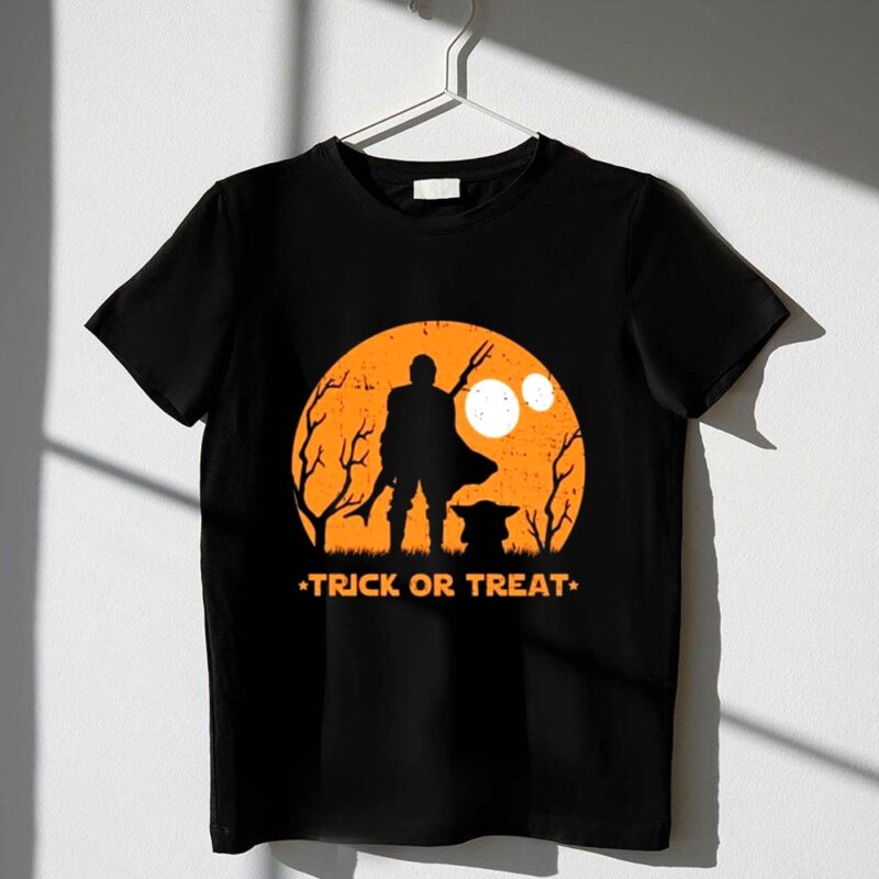 Mandalorian Trick Or Treat Star Wars Halloween 1 T Shirt.jpg