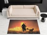Mandalorian Walking Star Wars Rectangle Rug 1.jpg
