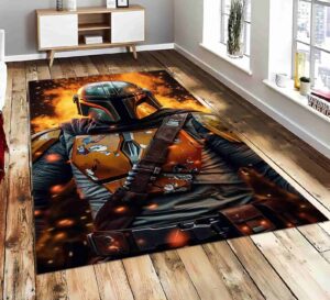 Mandalorian Warrior Rectangle Rug 1.jpg