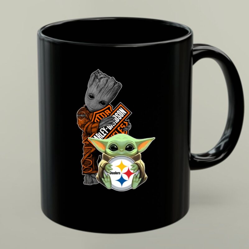 Mashup Baby Yoda And Groot HD Steelers Crossover 1 mug.jpg