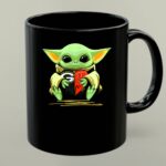 Mashup Baby Yoda Heart Green Bay Packers Wisconsin Badgers 1 mug.jpg