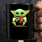 Mashup Baby Yoda Heart Green Bay Packers Wisconsin Badgers 3 mug.jpg