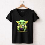 Mashup-Baby-Yoda-Heart-Los-Angeles-Lakers-Raiders-5-Womens-V-Neck