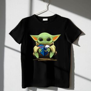 Mashup Baby Yoda Holding Buffalo Bills and Buffalo Sabres 1 T Shirt.jpg