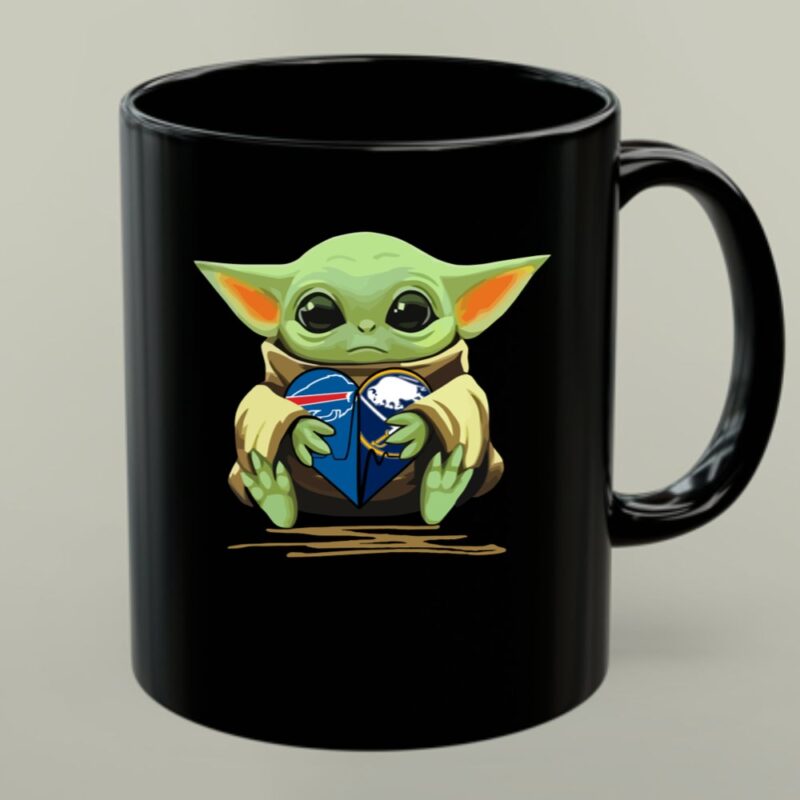 Mashup Baby Yoda Holding Buffalo Bills and Buffalo Sabres 1 mug.jpg
