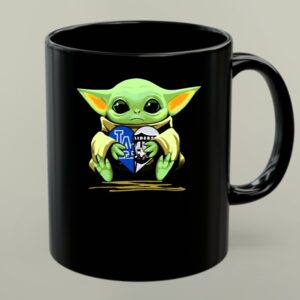 Mashup Baby Yoda Holding Heart With Raiders Dodgers Logos 1 mug.jpg