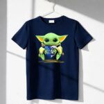 Mashup-Baby-Yoda-Holding-Heart-With-Raiders-Dodgers-Logos-6-T-Shirt