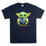 Mashup-Baby-Yoda-Holding-Heart-With-Raiders-Dodgers-Logos-9-T-Shirt