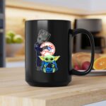 Mashup New York Yankees Groot And Panthers Baby Yoda 2 mug.jpg