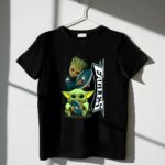 Mashup-Philadelphia-Eagles-Groot-Baby-Yoda-Football-6-T-Shirt