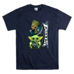 Mashup-Philadelphia-Eagles-Groot-Baby-Yoda-Football-9-T-Shirt
