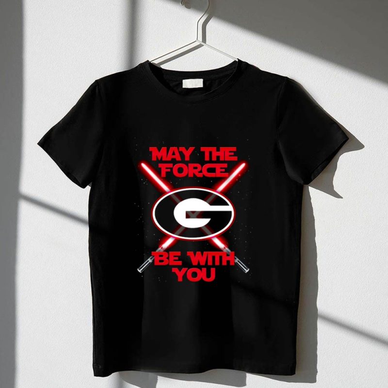 May The Force Be With You Georgia Bulldogs 1 T Shirt.jpg