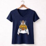May the Forks Be With You Thanksgiving Star Wars Foodie Pun 9 Womens V Neck.jpg