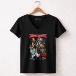 Megadeth Band Members With Boba Fett And Baby Yoda 5 Womens V Neck.jpg