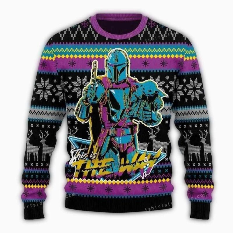 Merry Christmas This Is The Way Gift Merry Star Wars Ugly Sweater 1.jpg