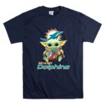 Miami Dolphins Baby Yoda Holding Football With Team 9 T Shirt.jpg