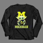 Michigan Wolverines Baby Yoda Football Fan Character M 4 Long Sleeves 2.jpg