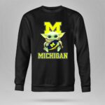Michigan Wolverines Baby Yoda Football Fan Character M 8 Sweatshirt 2.jpg