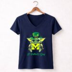 Michigan-Wolverines-Baby-Yoda-St-Patricks-Day-9-Womens-V-Neck