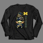 Michigan Wolverines Groot And Baby Yoda Football 4 Long Sleeves 2.jpg
