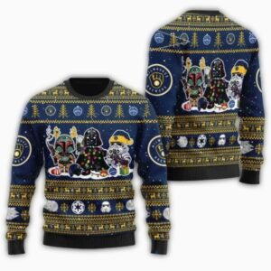 Milwaukee Brewers Star Wars Holiday Ugly Christmas Sweater 1.jpg