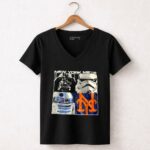 NY Mets Star Wars Darth Vader R2D2 Stormtrooper 5 Womens V Neck.jpg