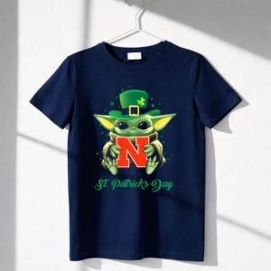 Nebraska Cornhuskers Baby Yoda St Patrick's Day Shirt