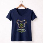 Never Too Old for Baby Yoda Star Wars Disney Castle 9 Womens V Neck.jpg