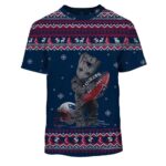New England Patriots Baby Groot Ugly Christmas All Over Print T Shirt 1.jpg