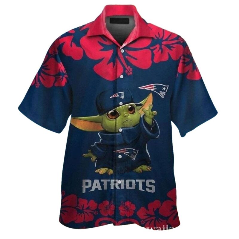 New England Patriots Baby Yoda Floral Hawaiian Shirt 1.jpg