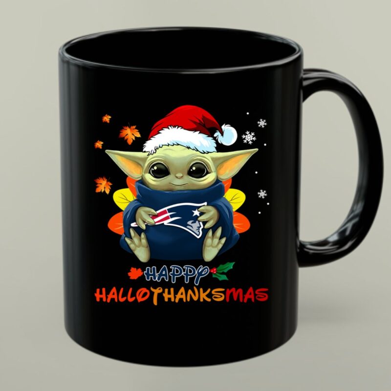 New England Patriots Baby Yoda Happy Hallothanksmas Mug 1.jpg
