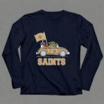 New Orleans Saints Darth Vader Baby Yoda Car Star Wars Driving 9 Long Sleeves.jpg