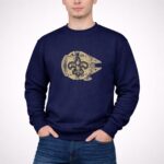 New Orleans Saints The Millennium Falcon Star Wars 3 Sweatshirt.jpg
