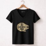 New Orleans Saints The Millennium Falcon Star Wars 5 Womens V Neck.jpg