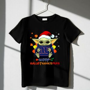 New York Giants Baby Yoda Happy Hallothanksmas Shirt