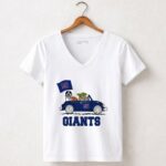 New-York-Giants-Darth-Vader-Baby-Yoda-NY-Giants-Flag-Car-Star-Wars-5-Womens-V-Neck
