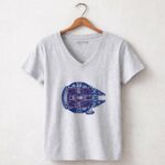 New-York-Giants-The-Millennium-Falcon-Star-Wars-9-Womens-V-Neck