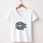 New York Jets The Millennium Falcon Star Wars 5 Womens V Neck.jpg