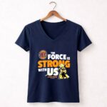 New York Knicks Yoda The Force Is Strong With Us 9 Womens V Neck.jpg