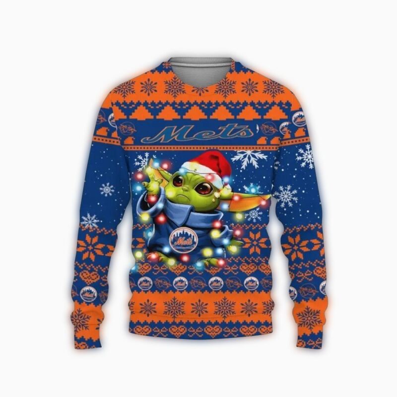 New York Mets Baby Yoda Star Wars Ugly Christmas Sweater 1.jpg
