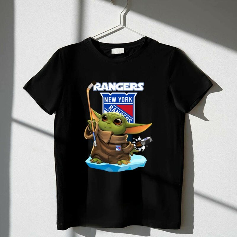 New York Rangers Baby Yoda Hockey Crossover 1 T Shirt.jpg