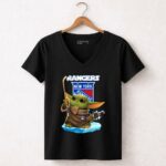 New York Rangers Baby Yoda Hockey Crossover 5 Womens V Neck.jpg