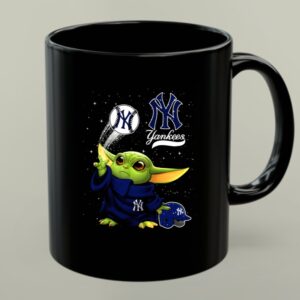 New York Yankees Baby Grogu Baseball Team Star Wars Crossover 1 mug.jpg