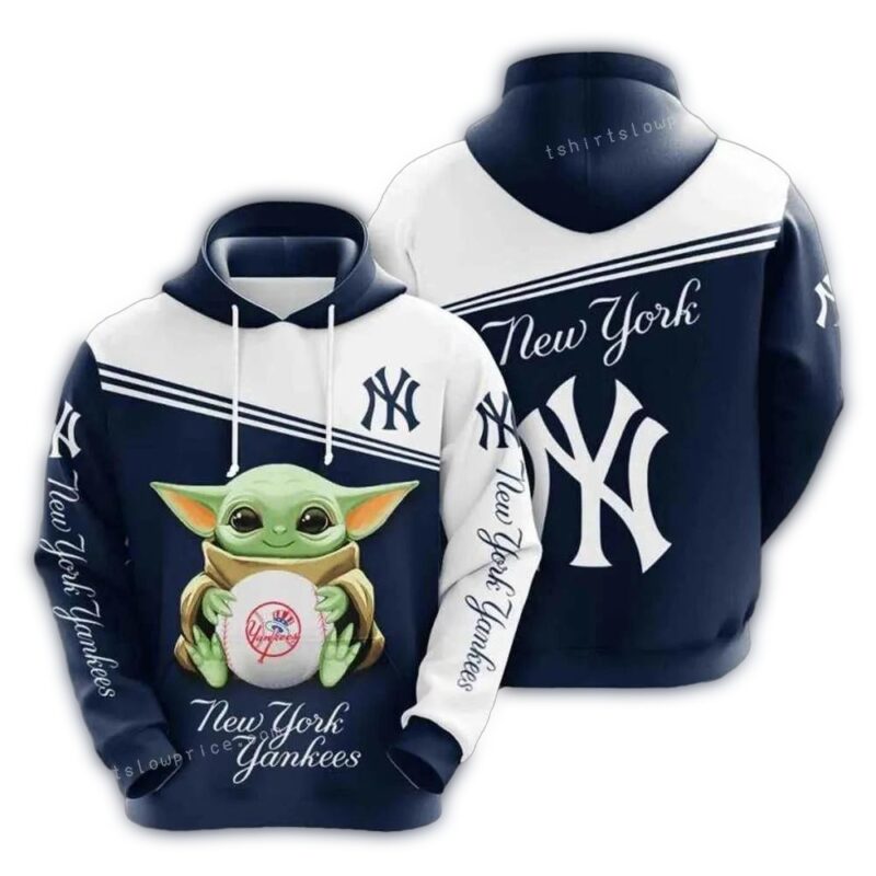 New York Yankees Baby Yoda All Over Print Hoodie 1.jpg