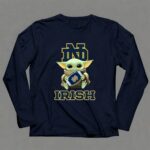 Notre Dame Fighting Irish Nd Baby Yoda Football Irish 9 Long Sleeves 1.jpg